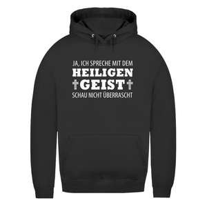 Damen Hoodie ich spreche mit dem heiligen geist