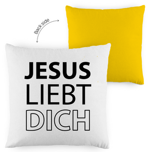 Kopfkissen zweifarbig jesus liebt dich