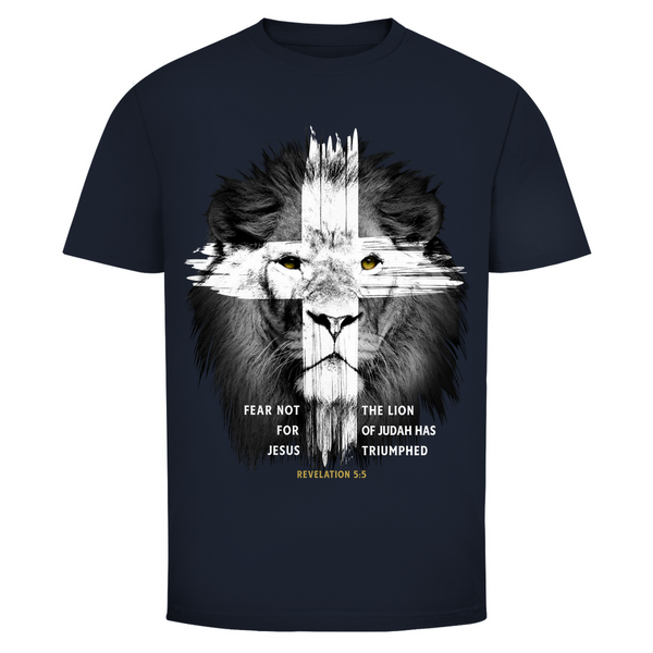 Herren T-Shirt fear not for jesus revelation 5:5