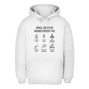 Unisex Oversize Hoodie dinge die ich in meiner freizeit tue