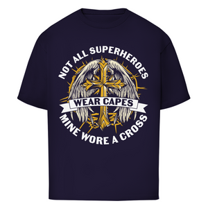 Oversize T-Shirt mine superheroes wore cross