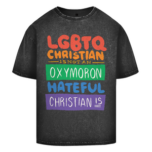 Oversize Washed T-Shirt lgbtq christian