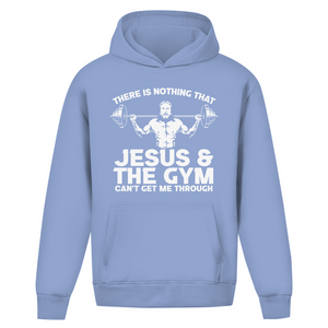 Oversize Hoodie Ohne Kordel jesus and gym