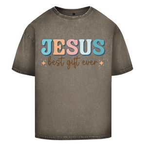 Oversize Washed T-Shirt jesus best gift ever
