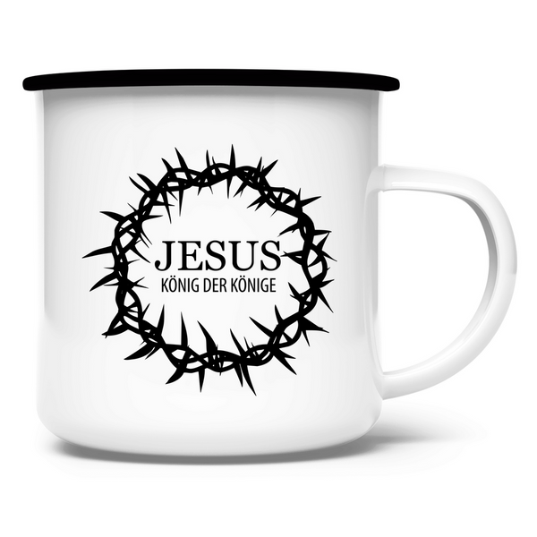 Emaille Tasse jesus könig der könige