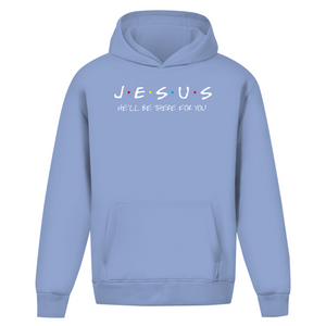 Oversize Hoodie Ohne Kordel jesus he will be there for you