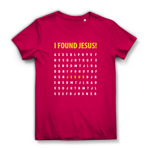 Damen Bio T-Shirt i found jesus