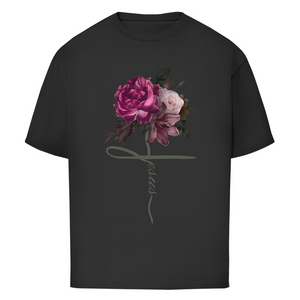Oversize T-Shirt jesus blumen