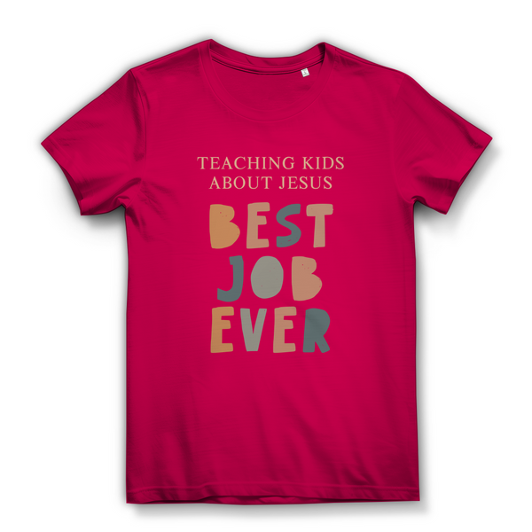 Damen Bio T-Shirt teaching kids about jesus lehrer