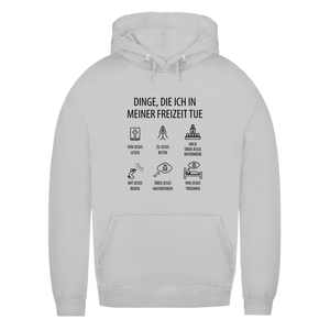 Damen Hoodie dinge die ich in meiner freizeit tue