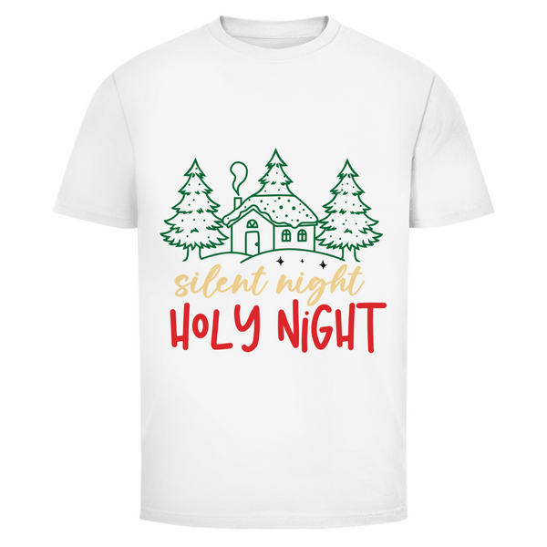 Herren T-Shirt silent night holy night