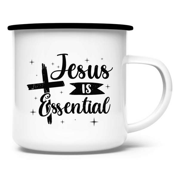 Emaille Tasse jesus is essential