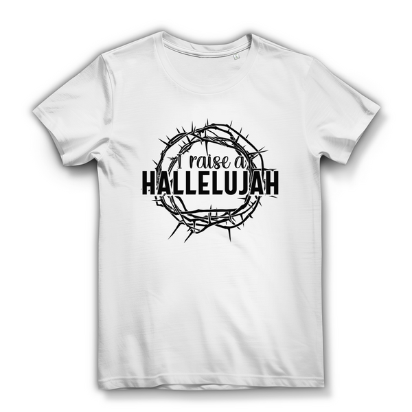 Damen Bio T-Shirt i raise a hallelujah dornenkrone