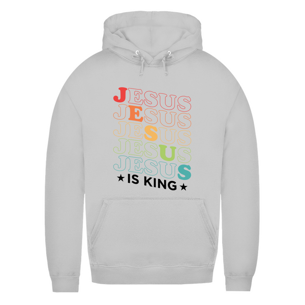 Damen Hoodie jesus is king retro