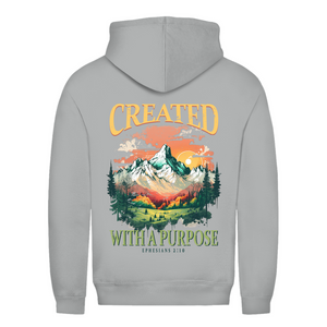 Damen Hoodie created with a purpose ephesians 2:10
