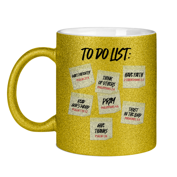 Glitzertasse to do list psalmen