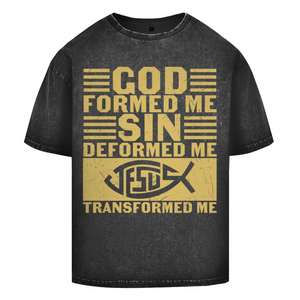 Oversize Washed T-Shirt god formed me