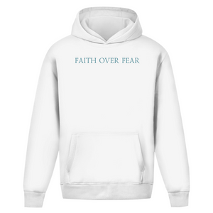 Oversize Hoodie Ohne Kordel faith over fear psalm 118:6