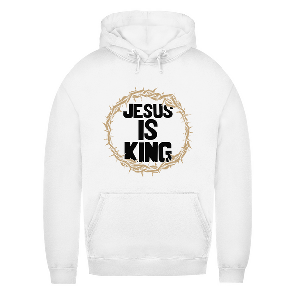 Damen Hoodie jesus is king dornenkrone