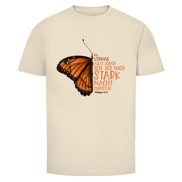 Herren T-Shirt der mich stark macht schmetterling