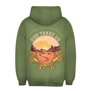 Unisex Oversize Hoodie god take us through the desert