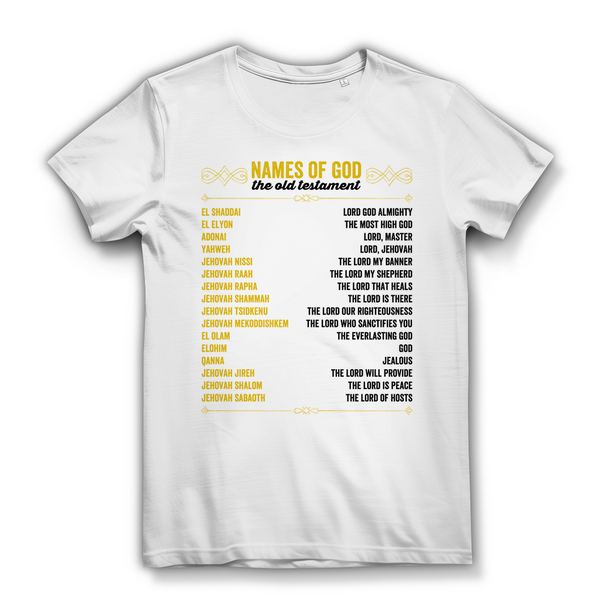 Damen  Bio T-Shirt names of god