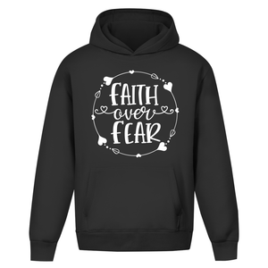 Oversize Hoodie Ohne Kordel faith over fear