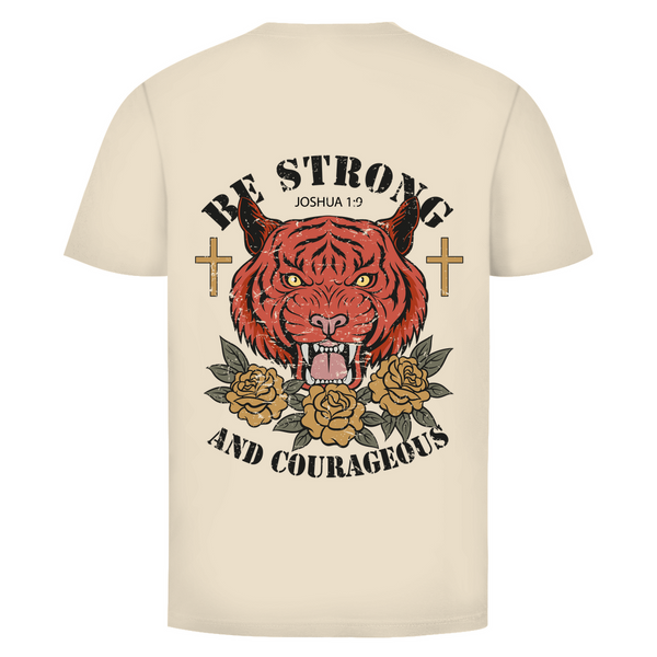 Herren T-Shirt be strong and courageous joshua 1:9