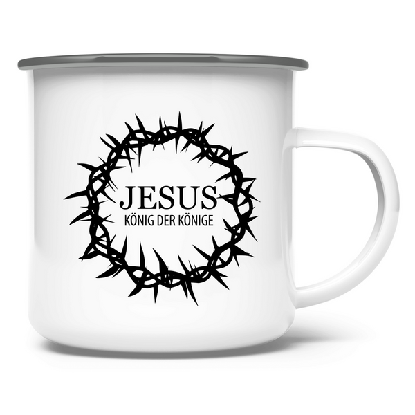 Emaille Tasse jesus könig der könige