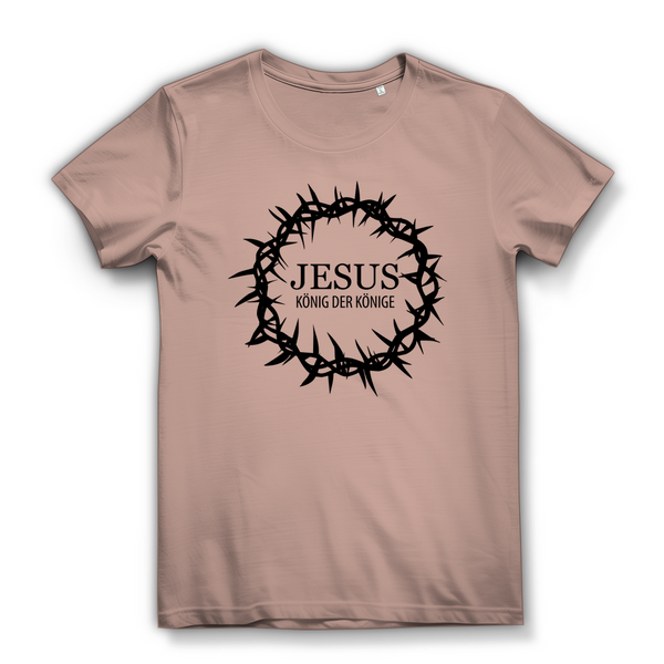 Damen Bio T-Shirt jesus könig der könige dornenkrone