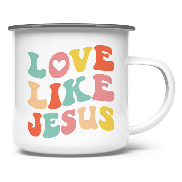 Emaille Tasse love like jesus