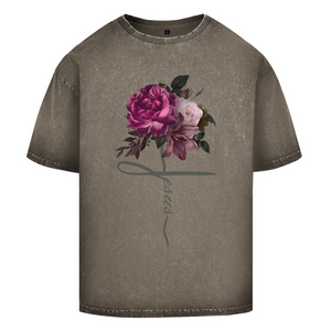 Oversize Washed T-Shirt jesus blumen