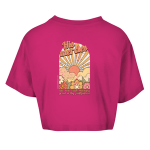 Damen Oversize Crop Top great is thy faithfulness lamentations 3:23