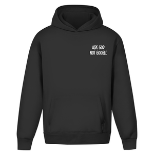 Oversize Hoodie Ohne Kordel ask god not google