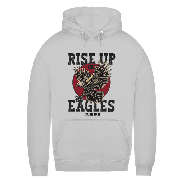 Damen Hoodie rise up like eagles isaiah 40:31