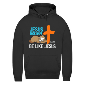 Damen Hoodie jesus took naps mark 4:38 faultier