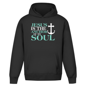 Oversize Hoodie Ohne Kordel jesus is the anchor of my soul segeln