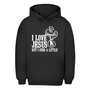 Unisex Oversize Hoodie i love jesus but i cuss a little