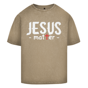Oversize Washed T-Shirt jesus matter