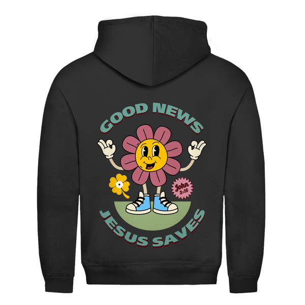 Herren Hoodie good news jesus saves