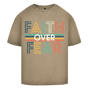 Oversize Washed T-Shirt faith over fear