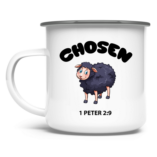 Emaille Tasse chosen schaf 1 peter 2:9