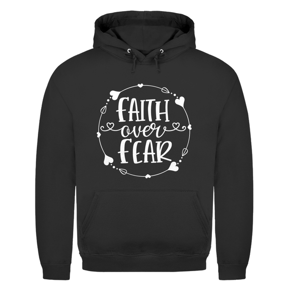 Herren Hoodie faith over fear