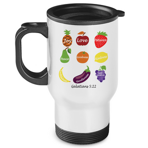 Edelstahl-Thermobecher joy love peace galatians 5:22