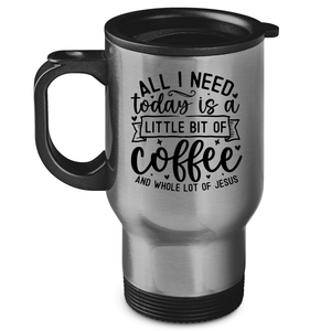 Edelstahl-Thermobecher coffee and whole lot of jesus
