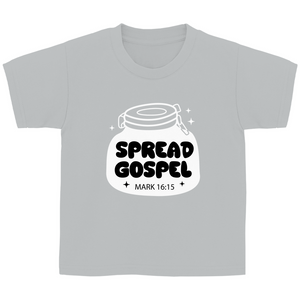 Kinder T-Shirt spread gospel mark 16:15
