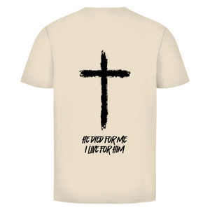 Herren T-Shirt he died for me i live for him