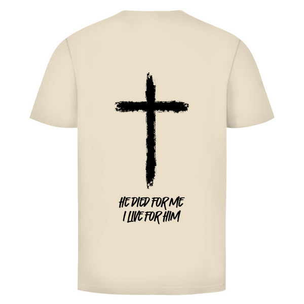 Herren T-Shirt he died for me i live for him