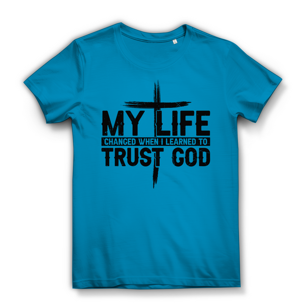 Damen Bio T-Shirt when i learned to trust god