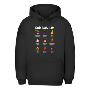 Unisex Oversize Hoodie god says i am handsome